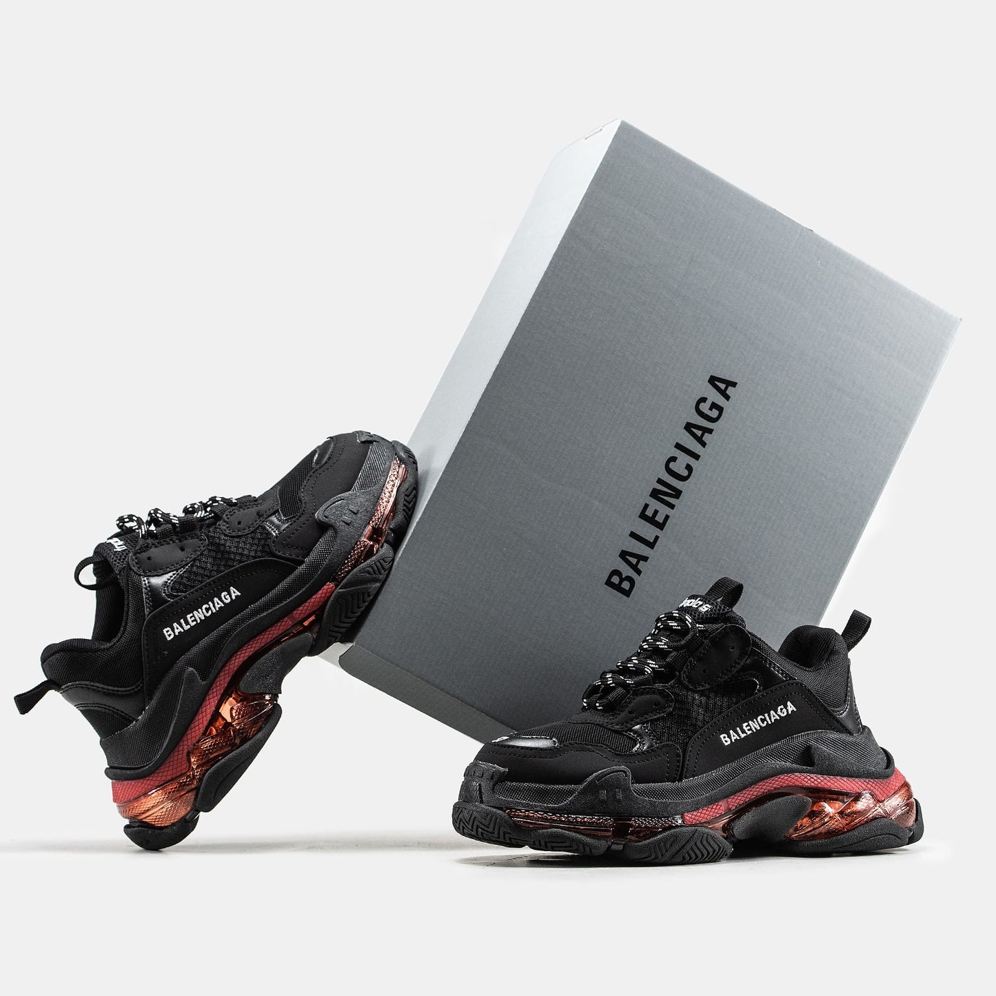 Balenciaga Triple S Black Red