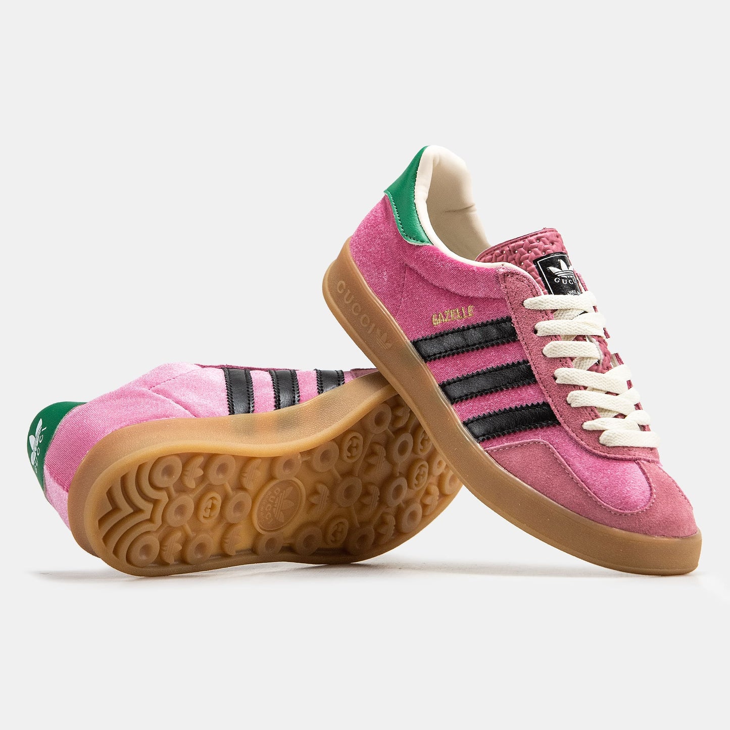 Adidas Gazelle x Gucci Pink Green