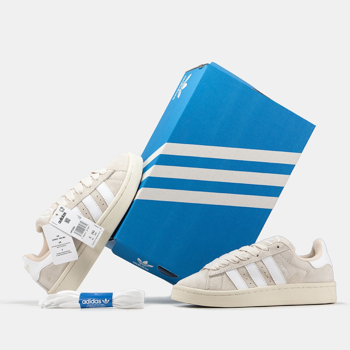 Adidas Campus Beige White Premium