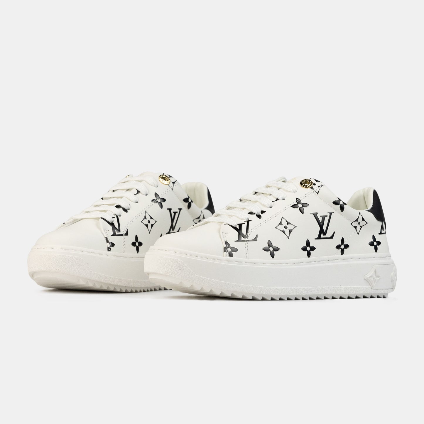 Louis Vuitton Trainer Time Out Monogram White Black