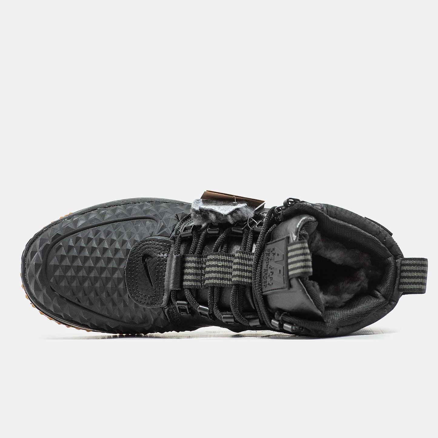 Nike Lunar Force 1 Duckboot Black Хутро