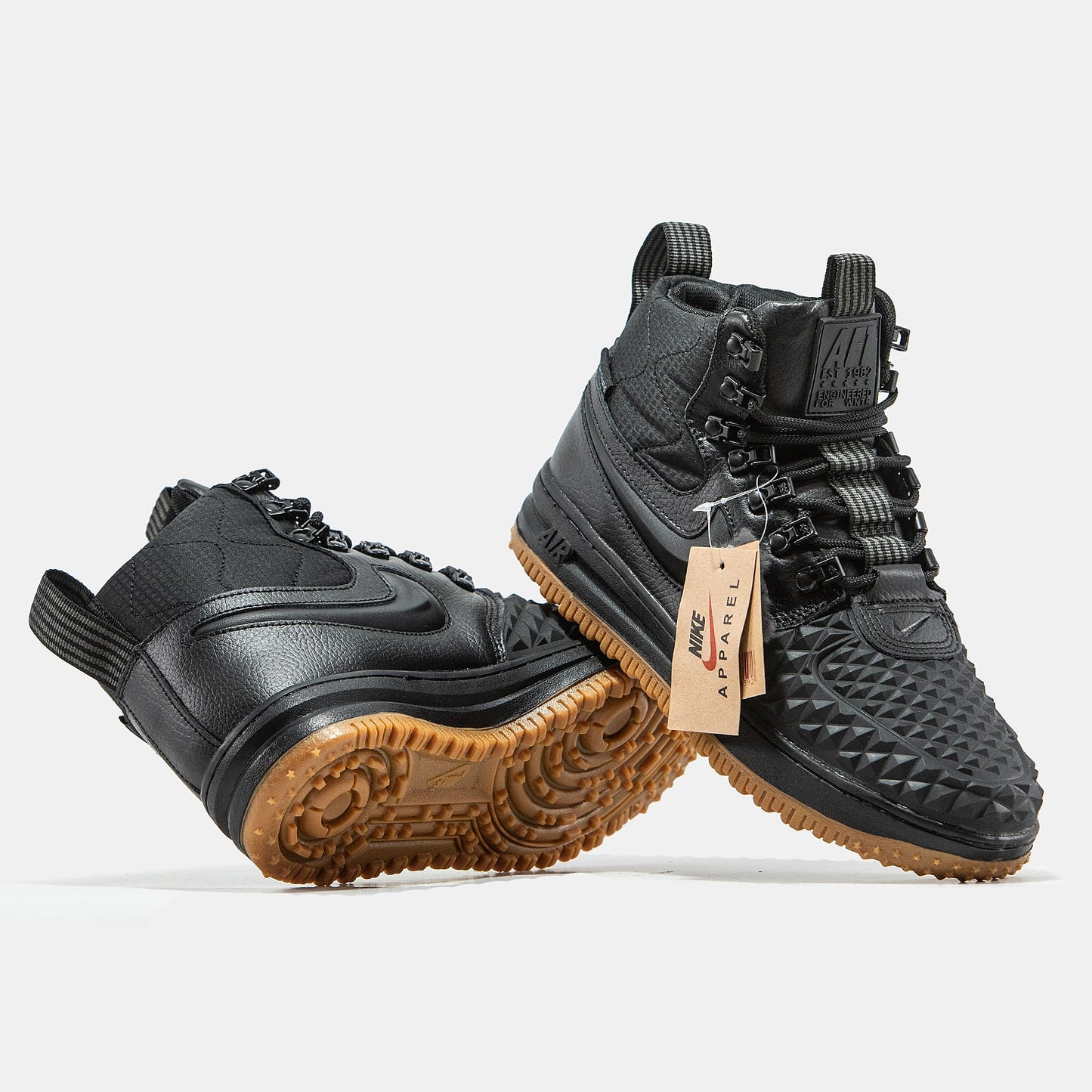 Nike Lunar Force 1 Duckboot Black Хутро