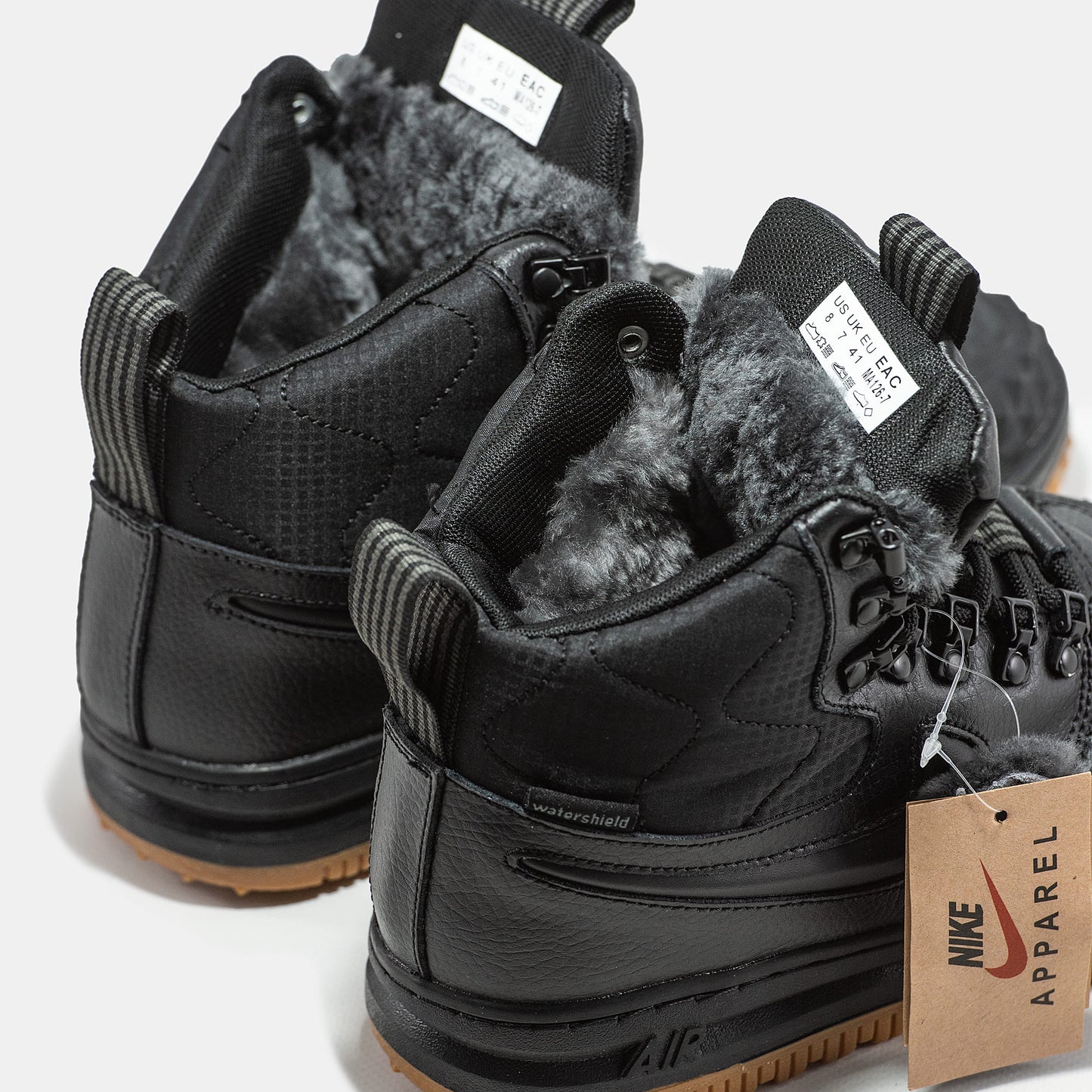 Nike Lunar Force 1 Duckboot Black Хутро