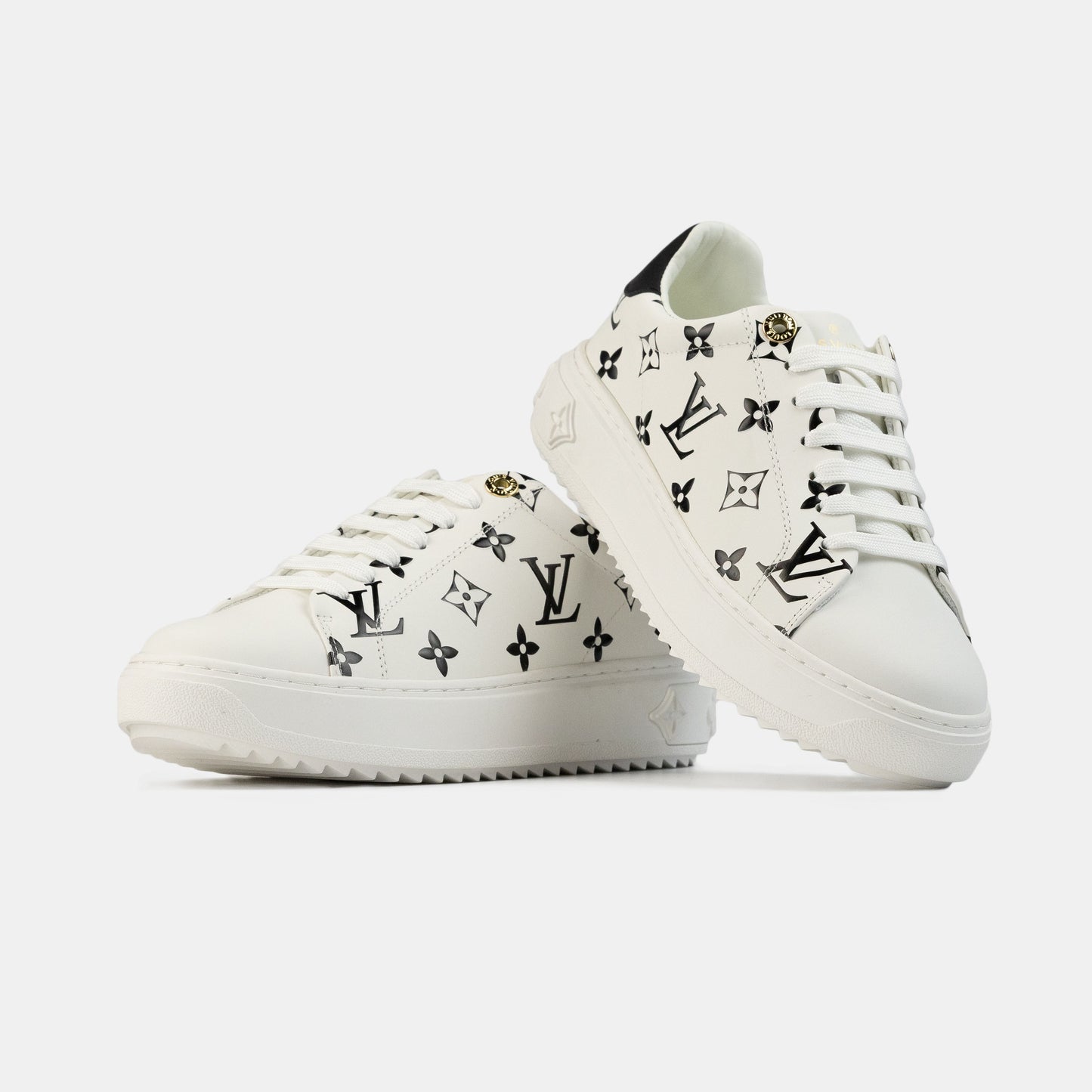Louis Vuitton Trainer Time Out Monogram White Black