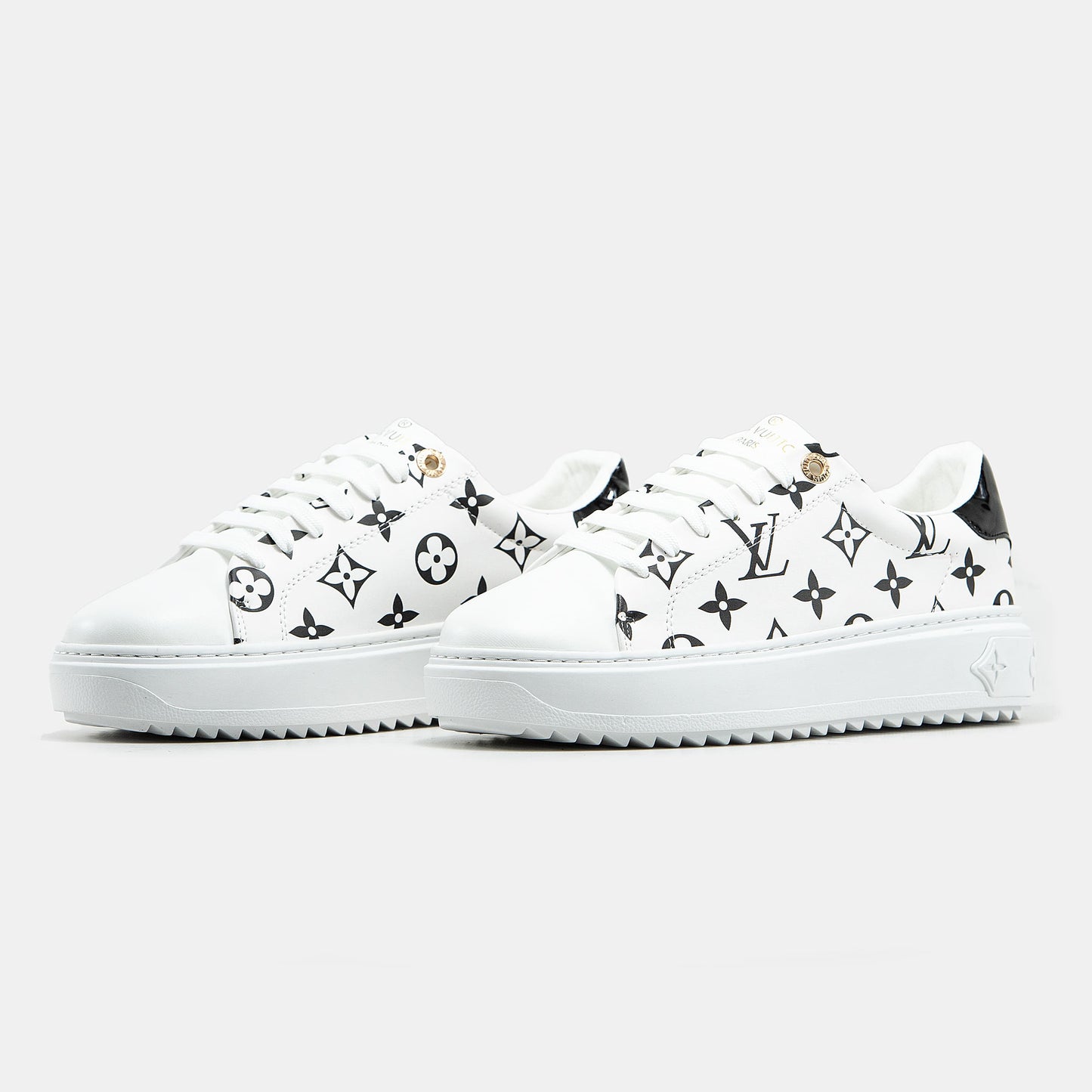 Louis Vuitton Trainer Time Out Monogram White Black