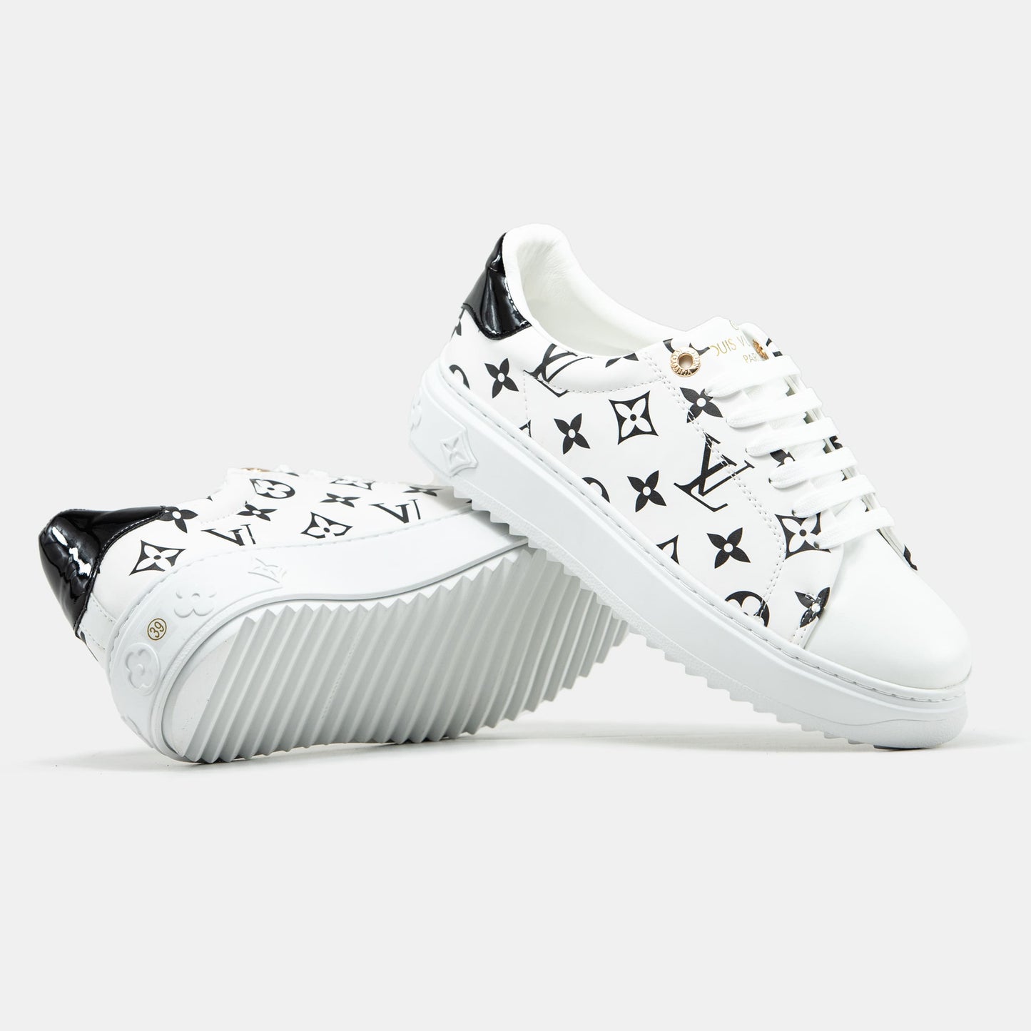 Louis Vuitton Trainer Time Out Monogram White Black