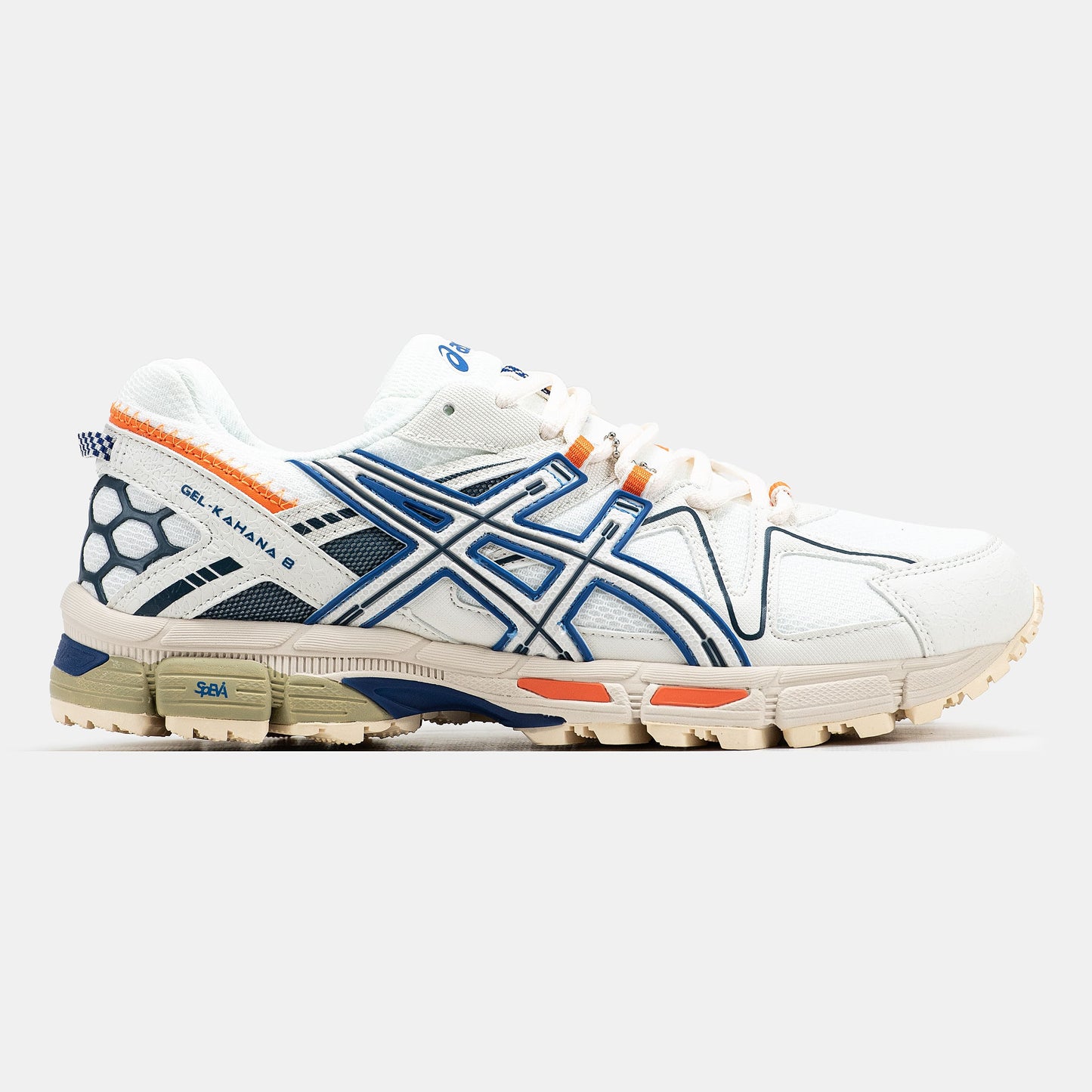 Asics Gel-Kahana 8 White Blue Orange