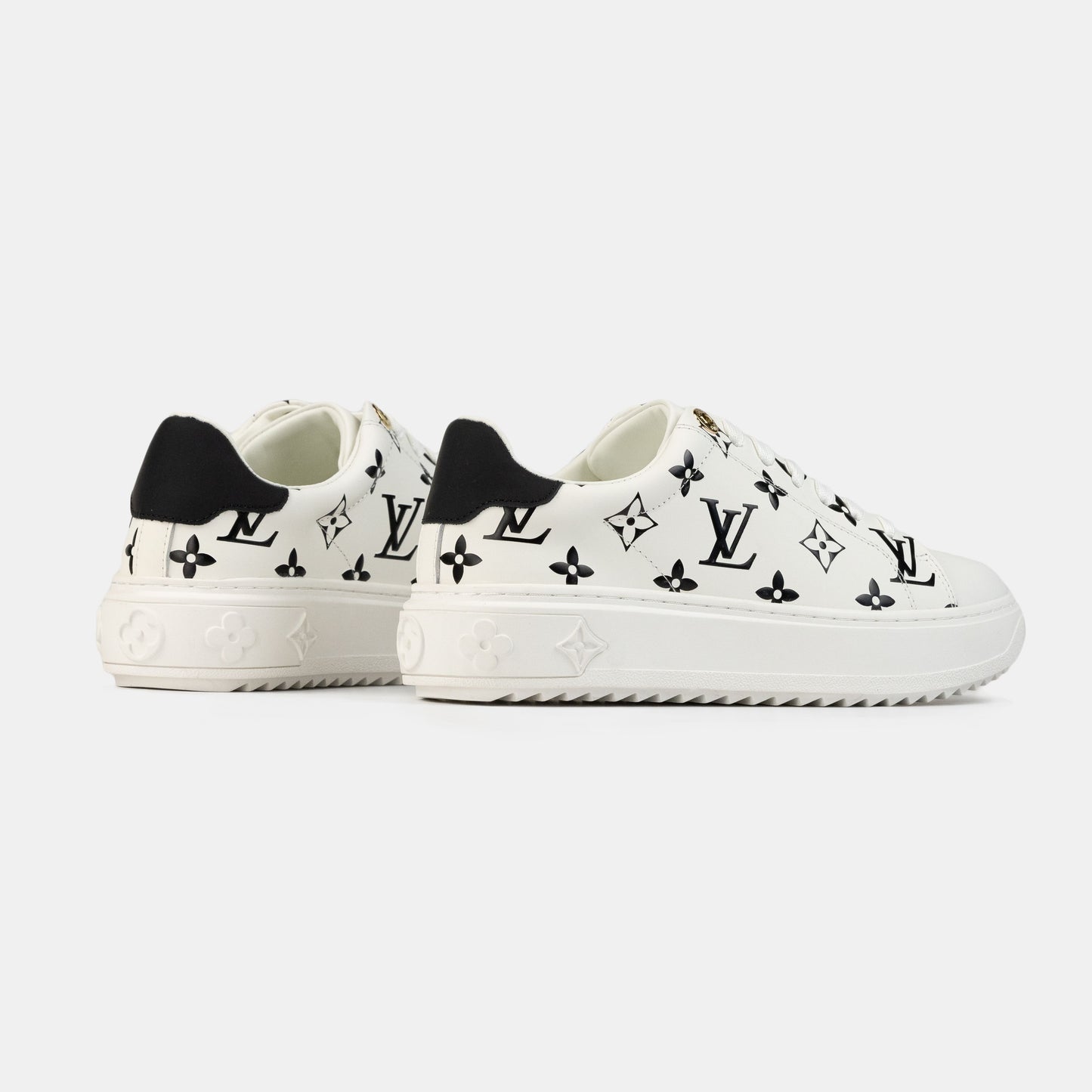 Louis Vuitton Trainer Time Out Monogram White Black