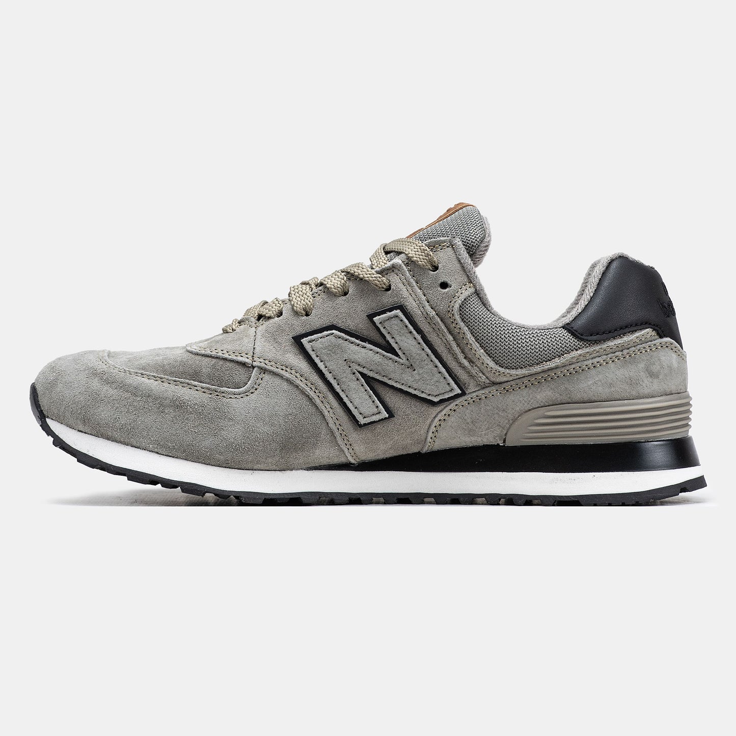 New Balance 574 Beige Grey Black