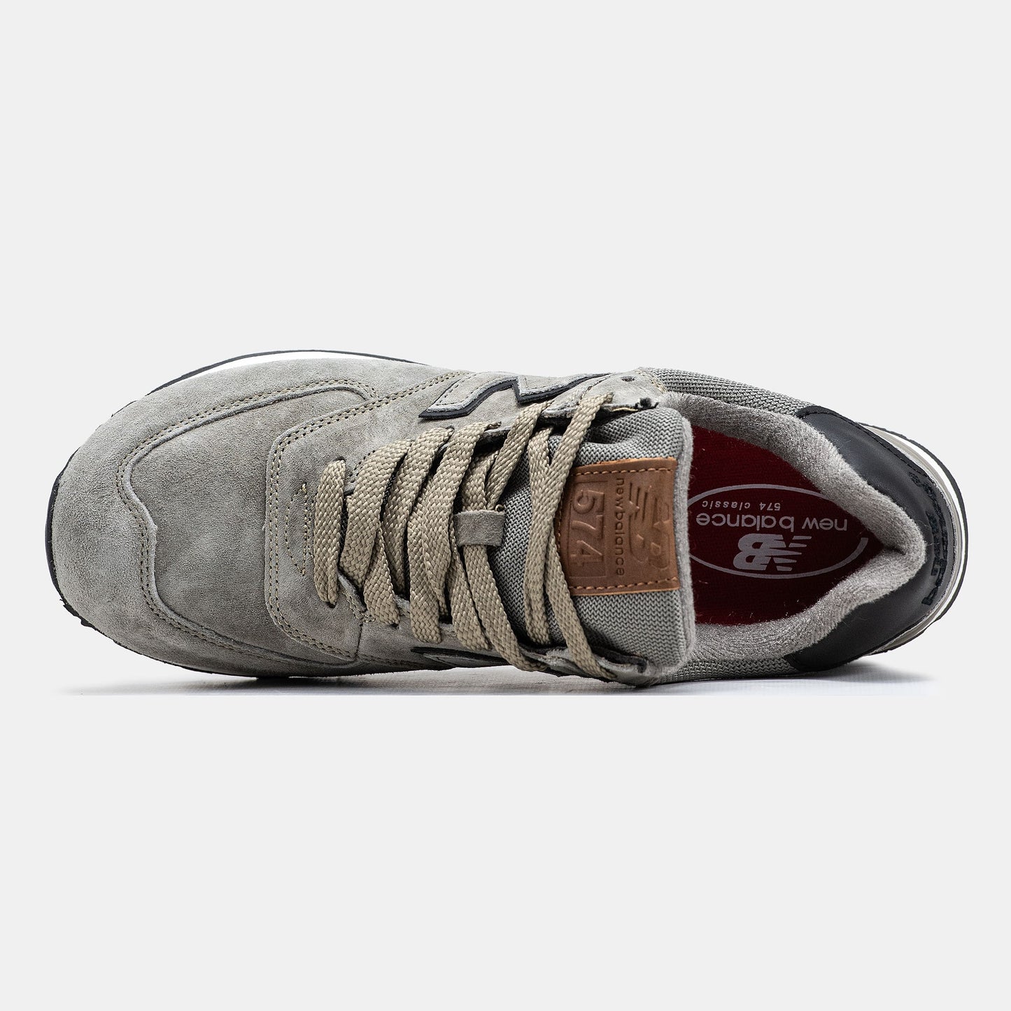 New Balance 574 Beige Grey Black