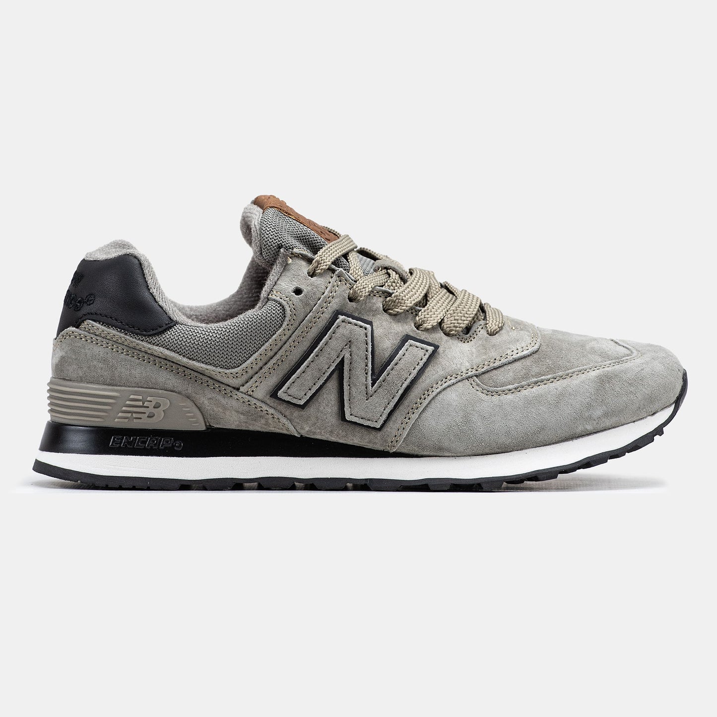 New Balance 574 Beige Grey Black