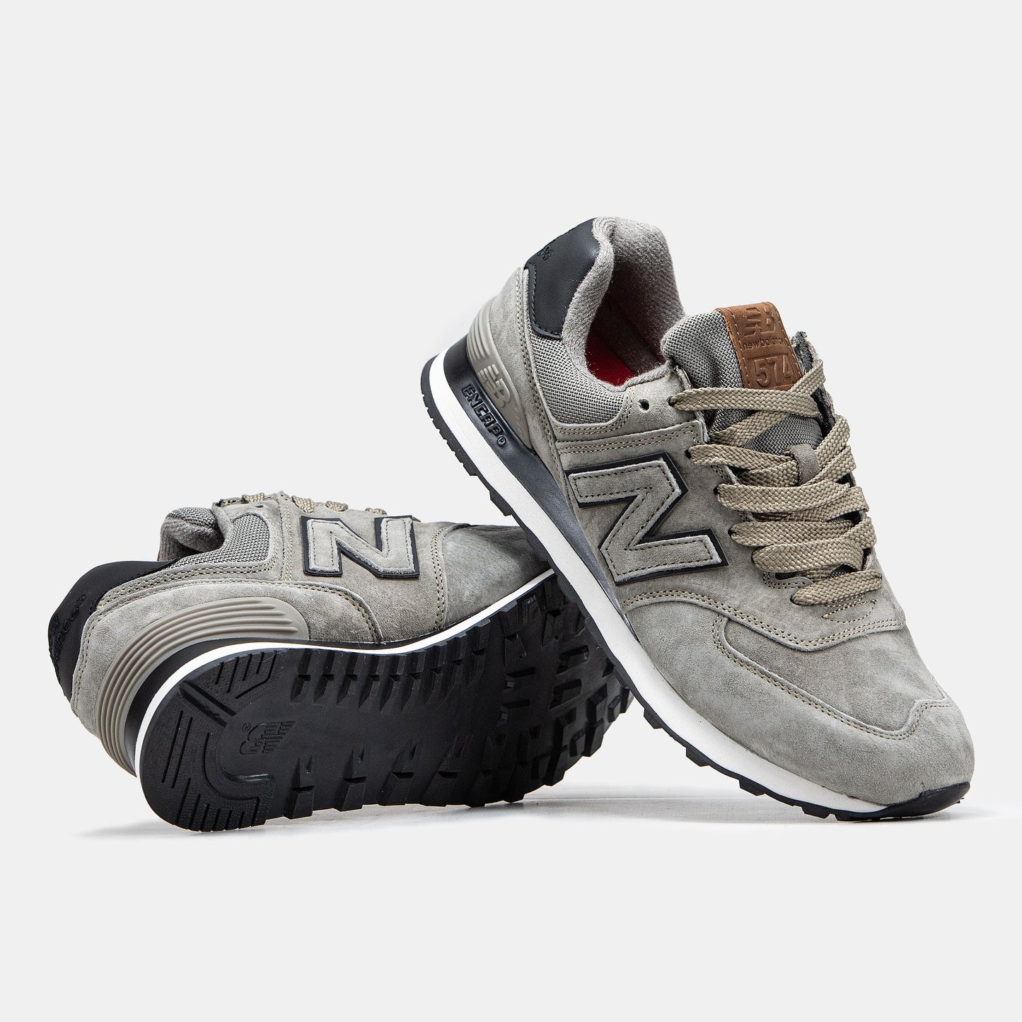New Balance 574 Beige Grey Black