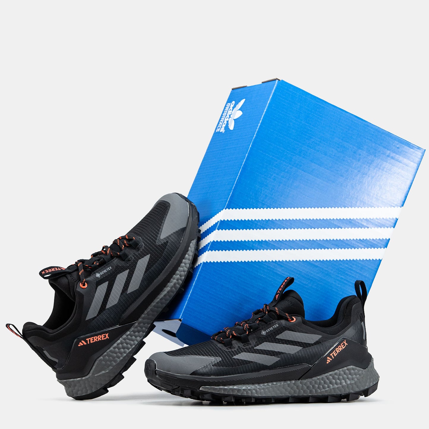 Adidas Terrex Free Hiker 2.0 Black Grey Orange Gore-Tex