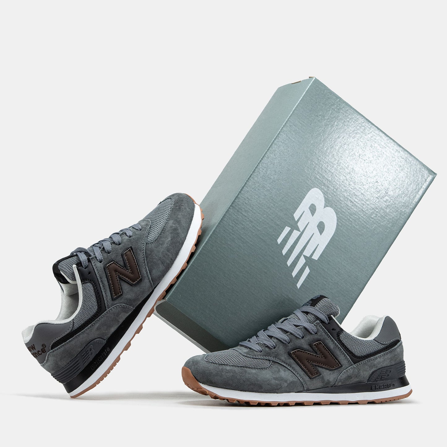 New Balance 574 Grey Brown White