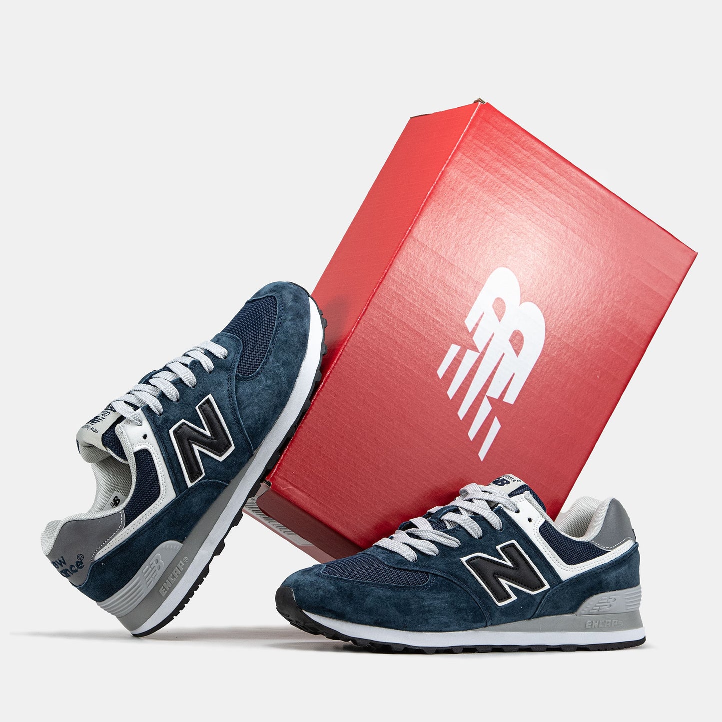 New Balance 574 Blue White Black