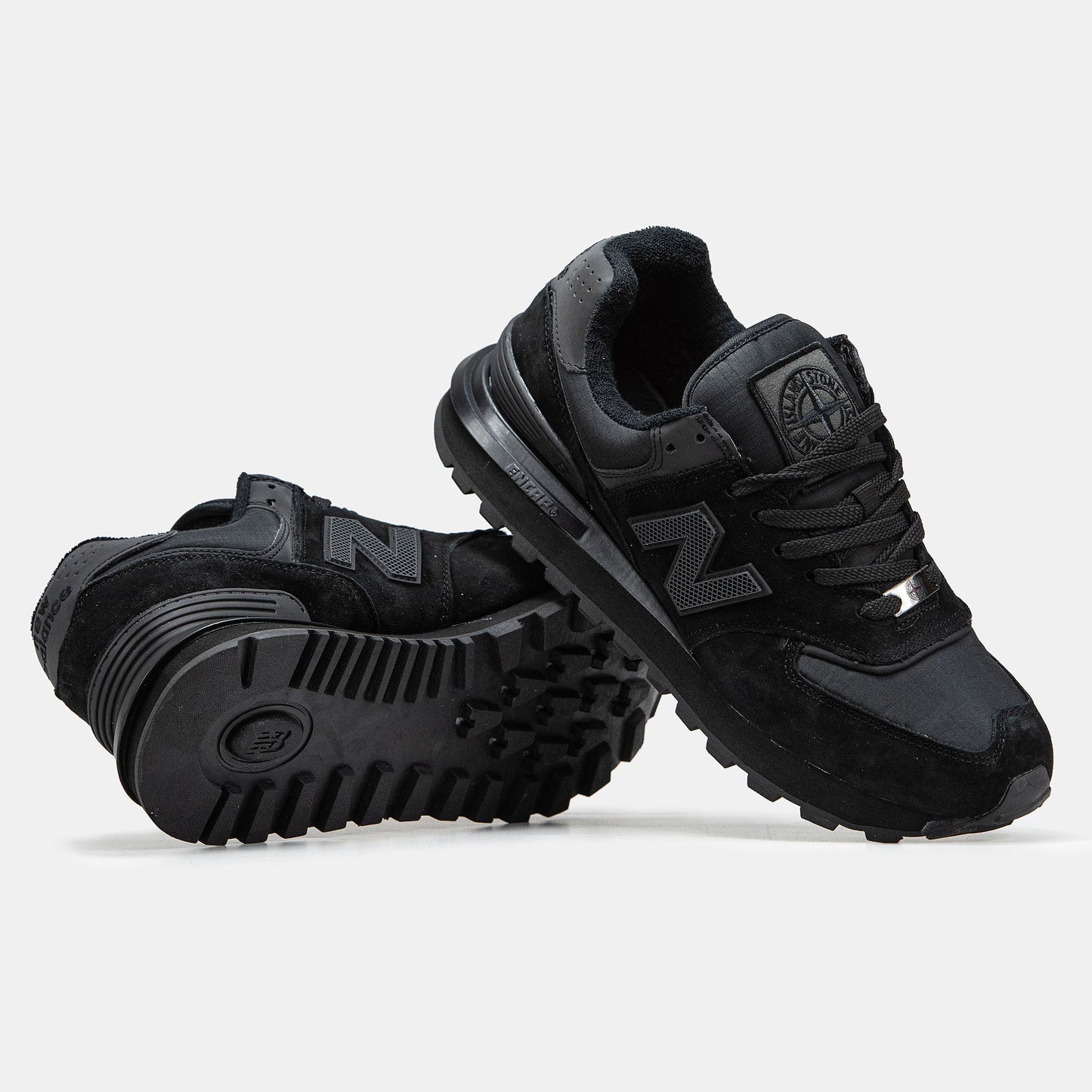 New Balance 574 x Stone Island Black