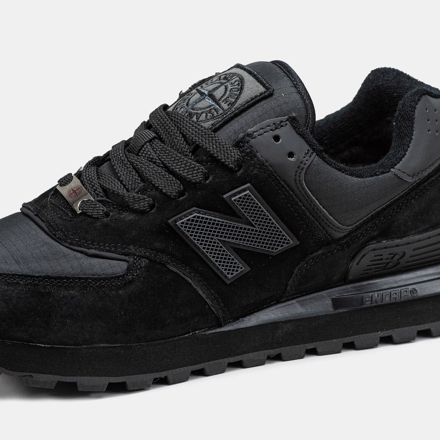 New Balance 574 x Stone Island Black