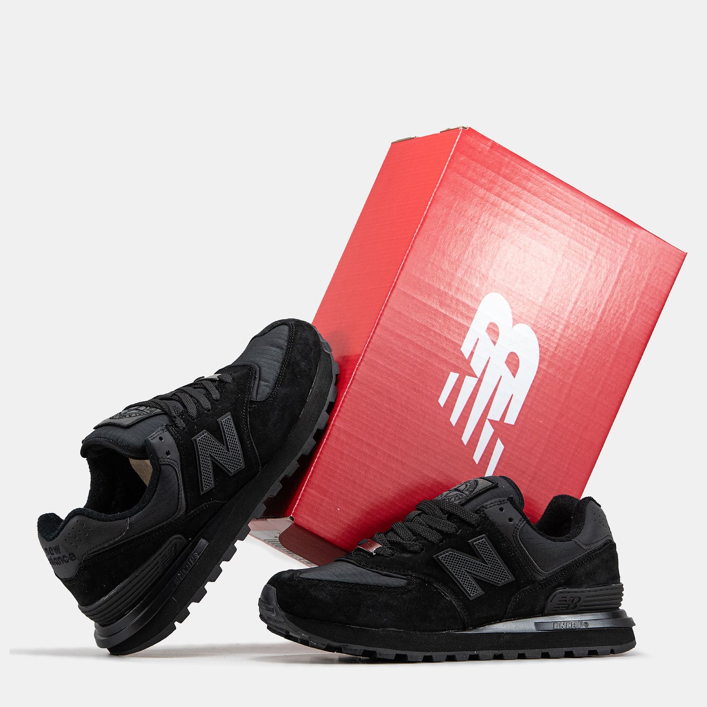 New Balance 574 x Stone Island Black