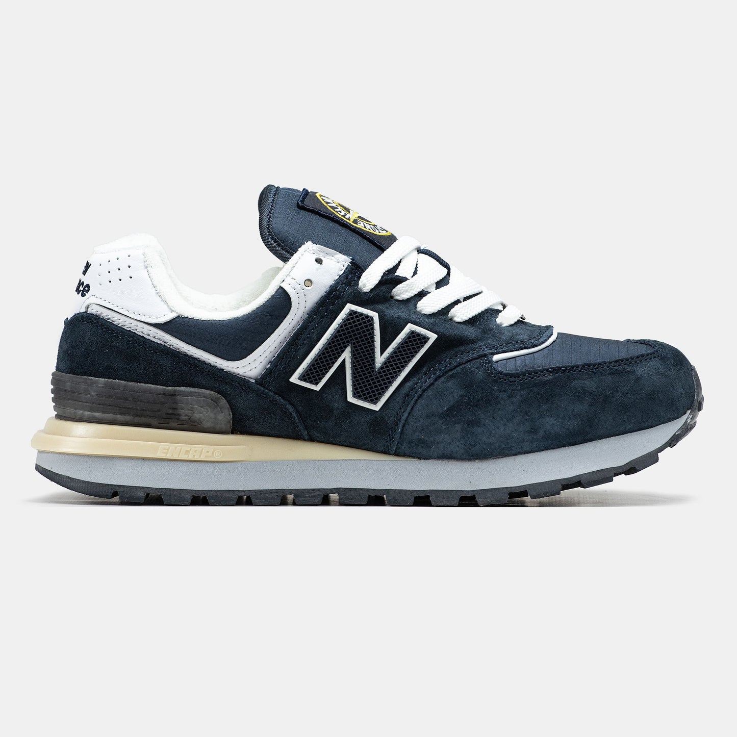 New Balance 574 x Stone Island Blue White