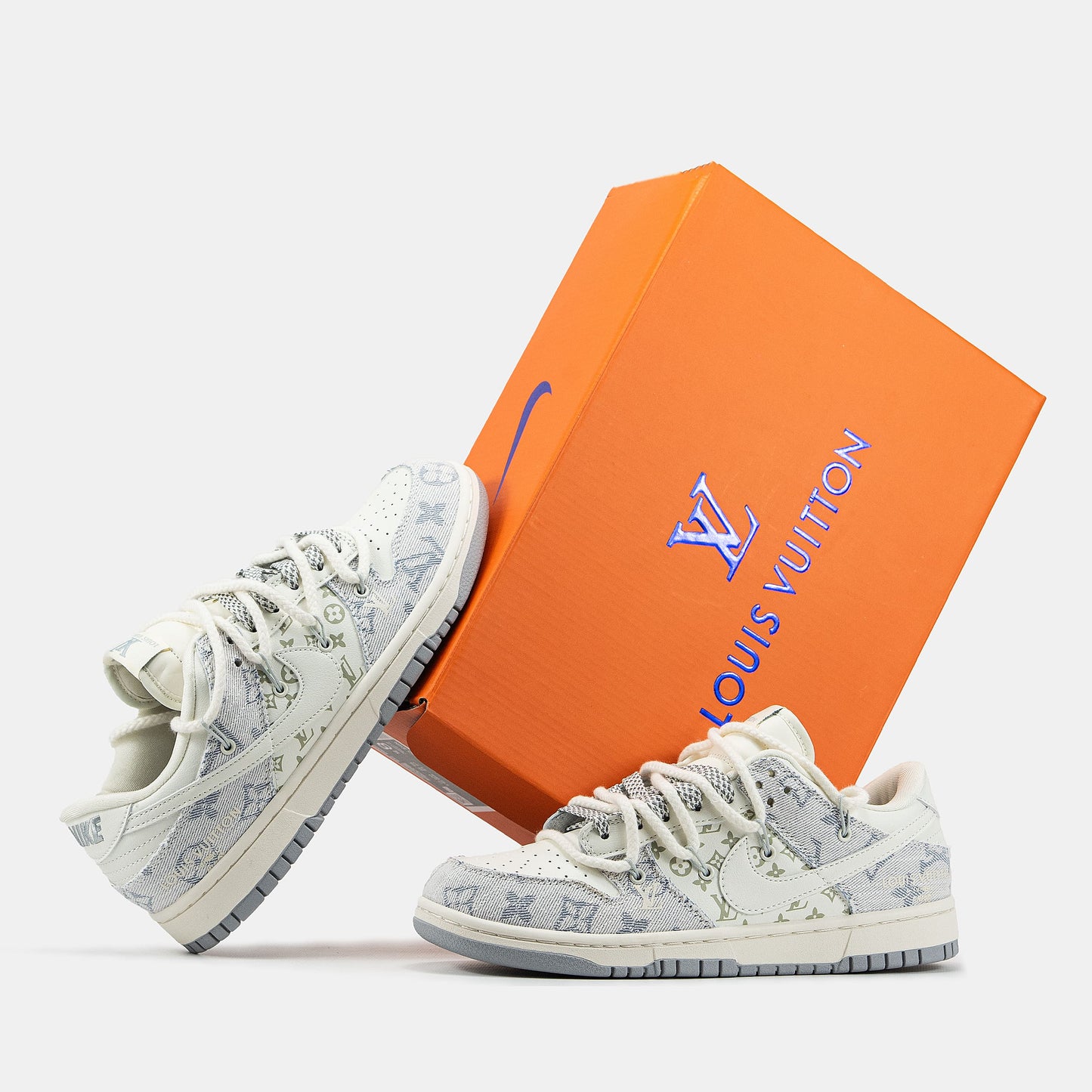 Nike SB Dunk x Louis Vuitton Cream Grey