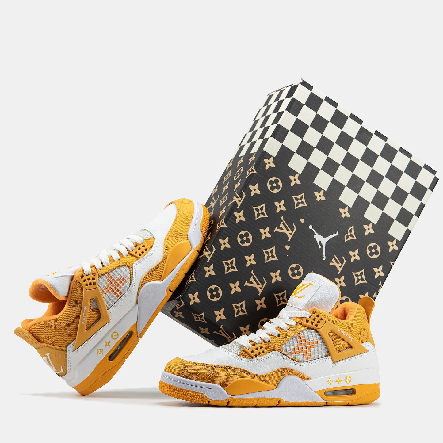 Nike Air Jordan 4 x Louis Vuitton White Yellow