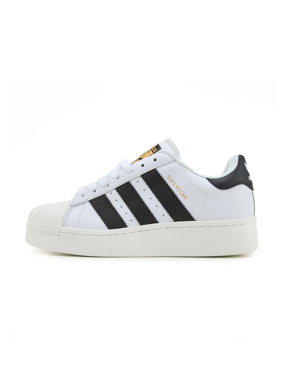 Adidas Superstar White Black Platform