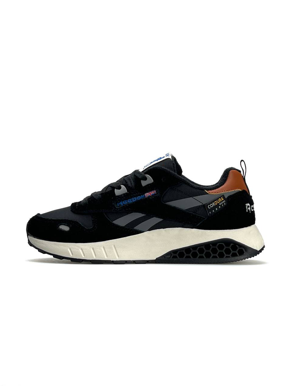 Reebok Classic Leather Hexalite Black Grey Beige