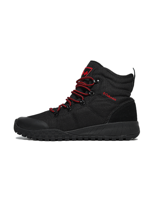 Columbia Fairbanks Omni-Heat Boots Black Red
