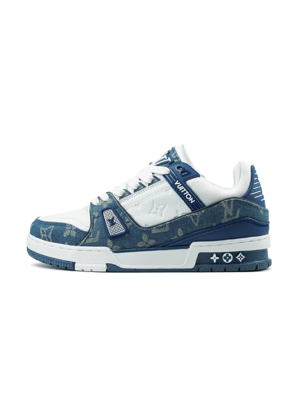 Louis Vuitton Trainer White Blue