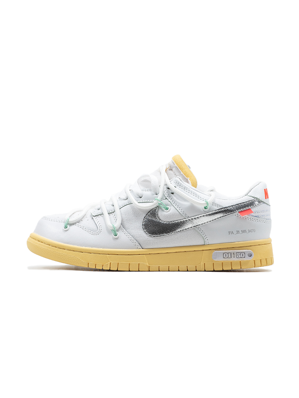 Nike SB Dunk Low Off-White Lot 01 of 50
