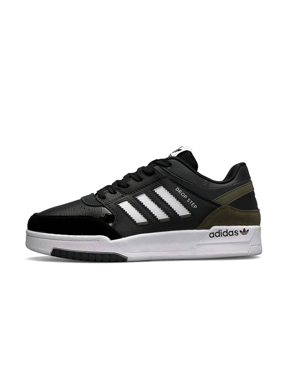 Adidas Drop Step Black White Khaki