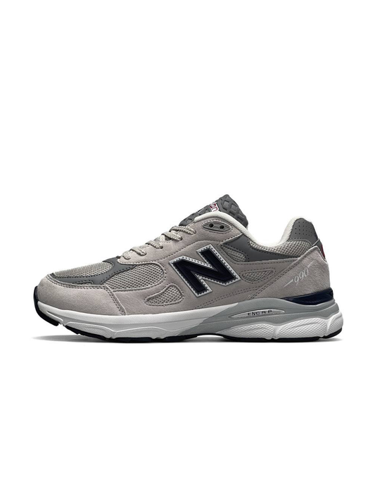 New Balance 990 Light Grey White Navy