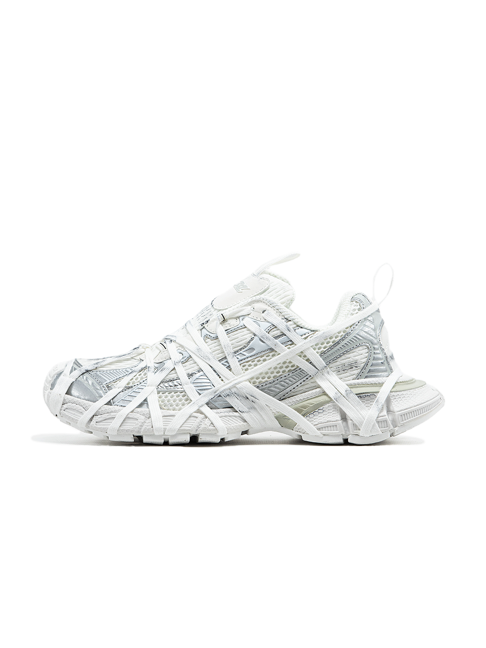 Balenciaga 3XL Extreme Lace White Silver