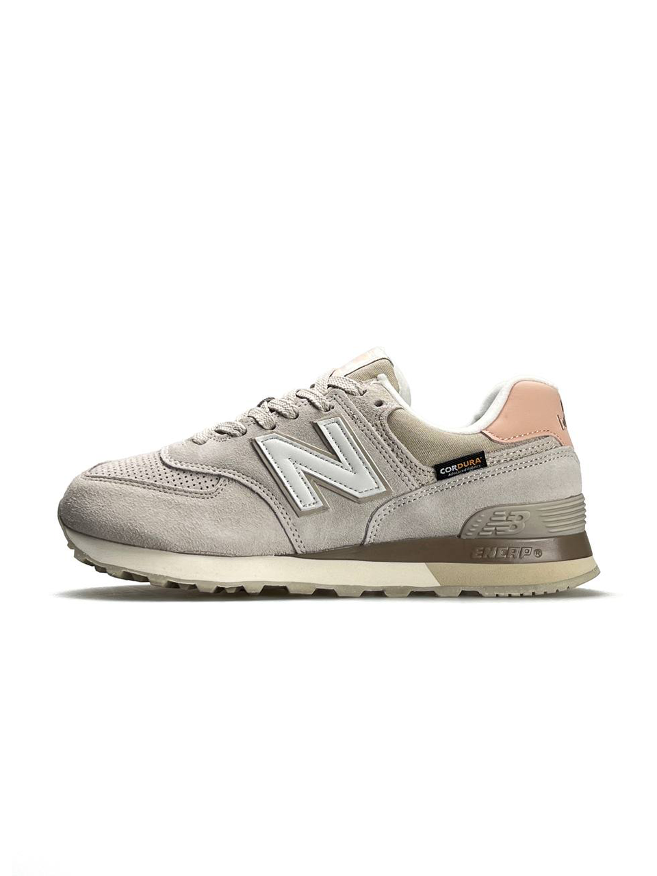 New Balance 574 Beige White Peach
