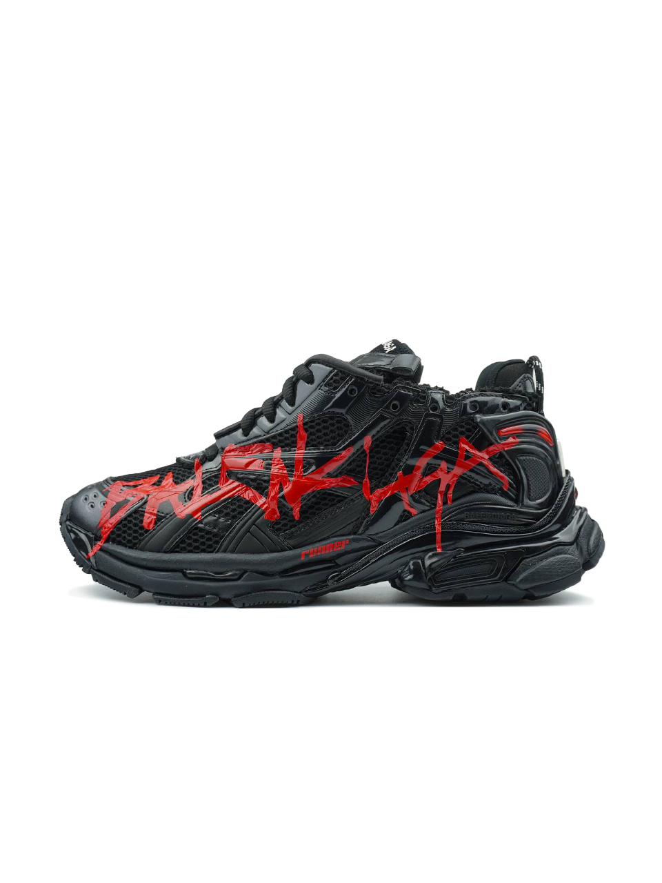 Balenciaga Runner Graffiti Black Red