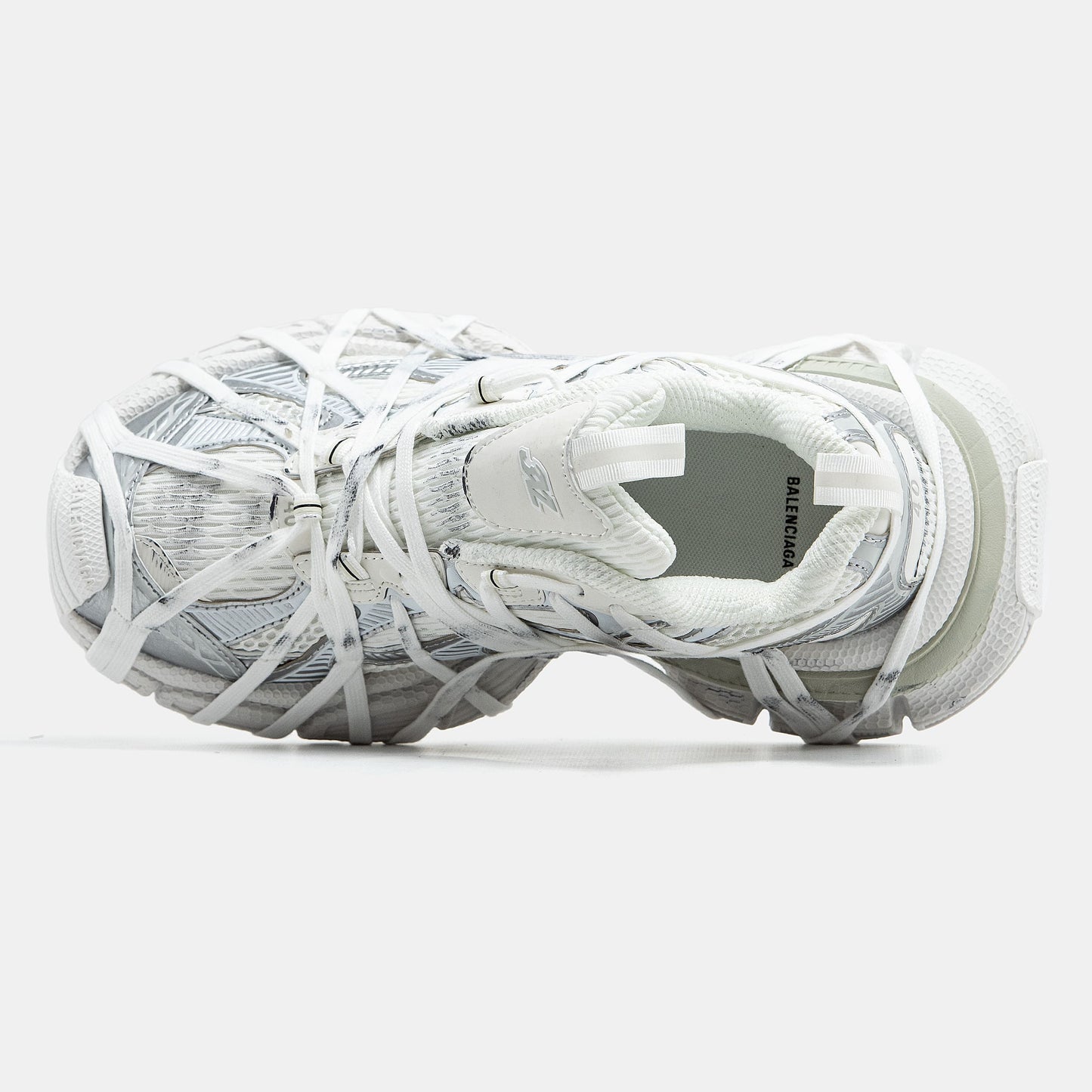 Balenciaga 3XL Extreme Lace White Silver
