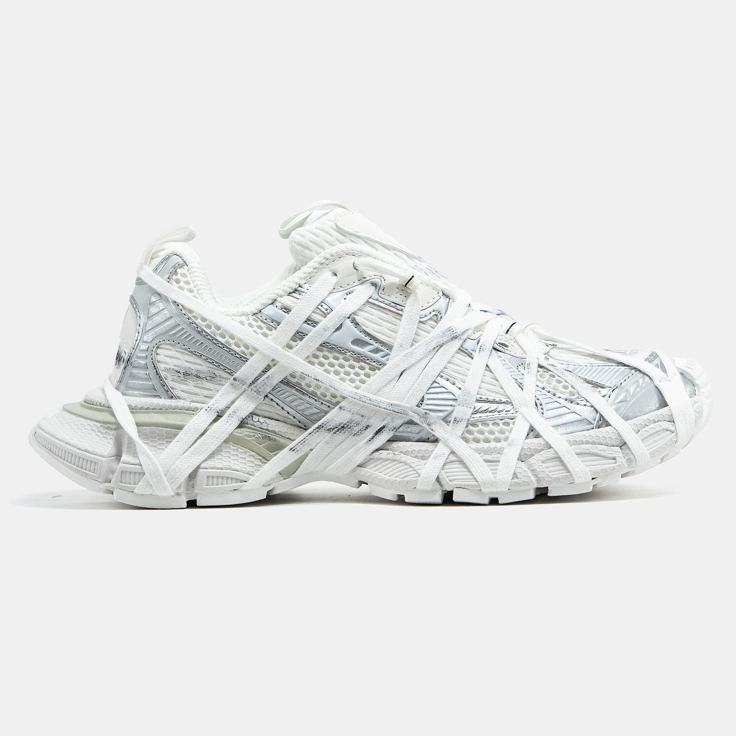 Balenciaga 3XL Extreme Lace White Silver