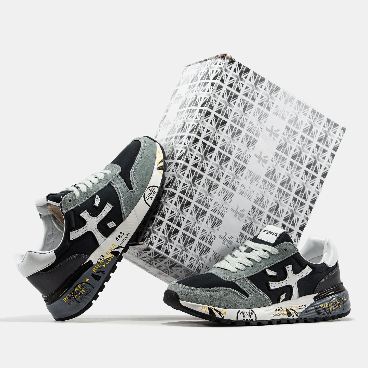 Premiata Mick Black Grey Green