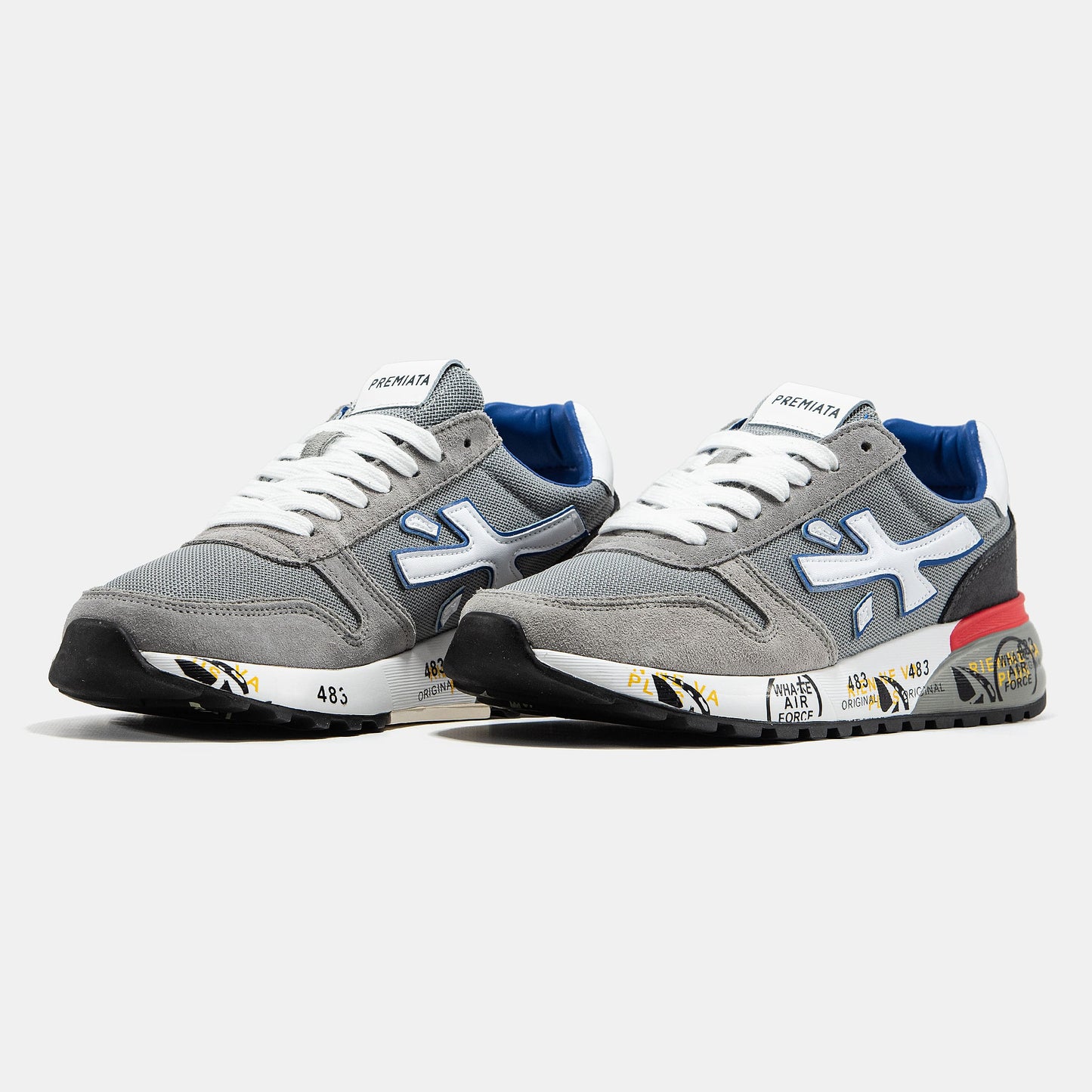 Premiata Mick Grey White