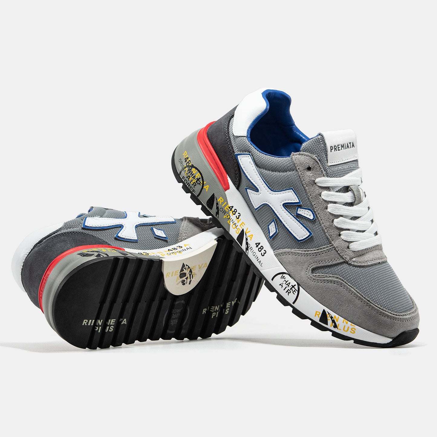 Premiata Mick Grey White