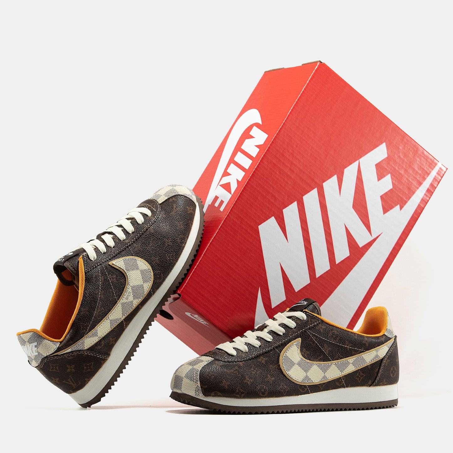 Nike Cortez x Louis Vuitton Brown