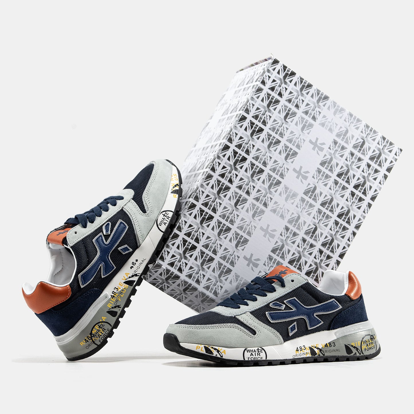 Premiata Mick Grey Blue