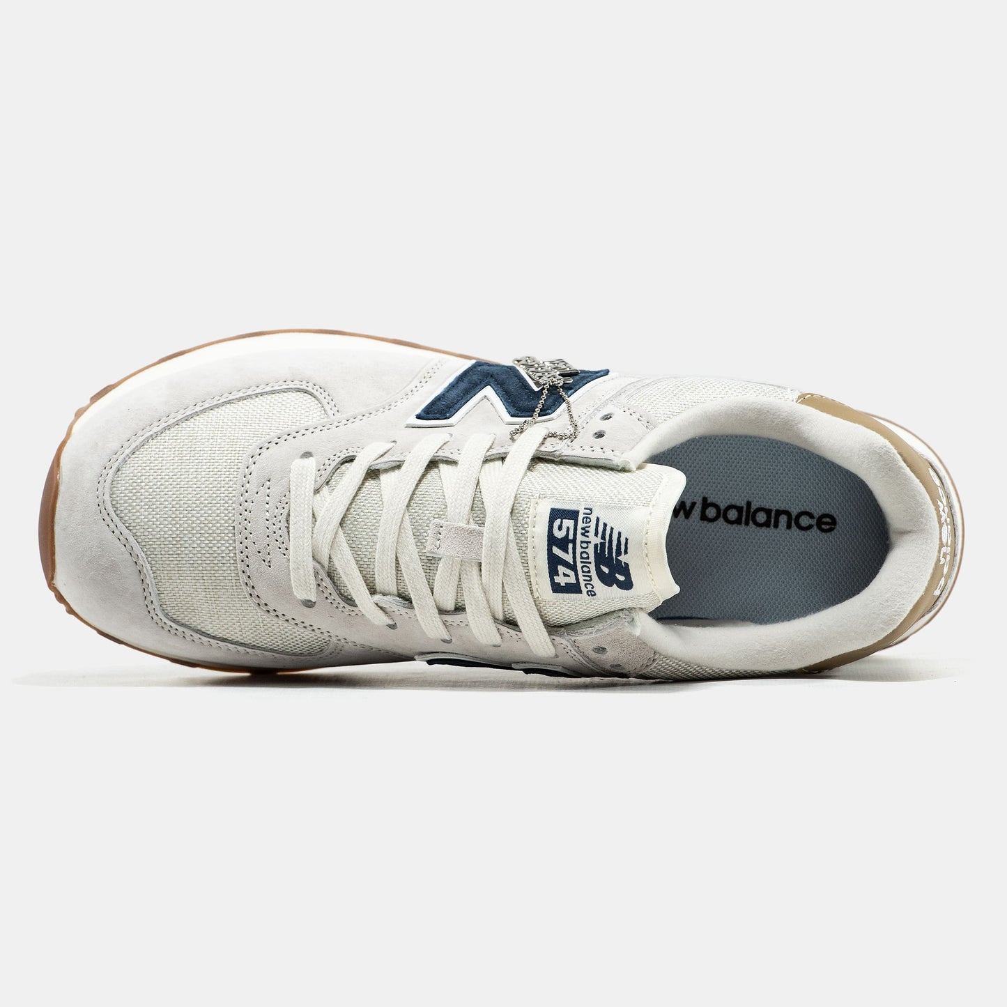 New Balance 574 Beige Blue