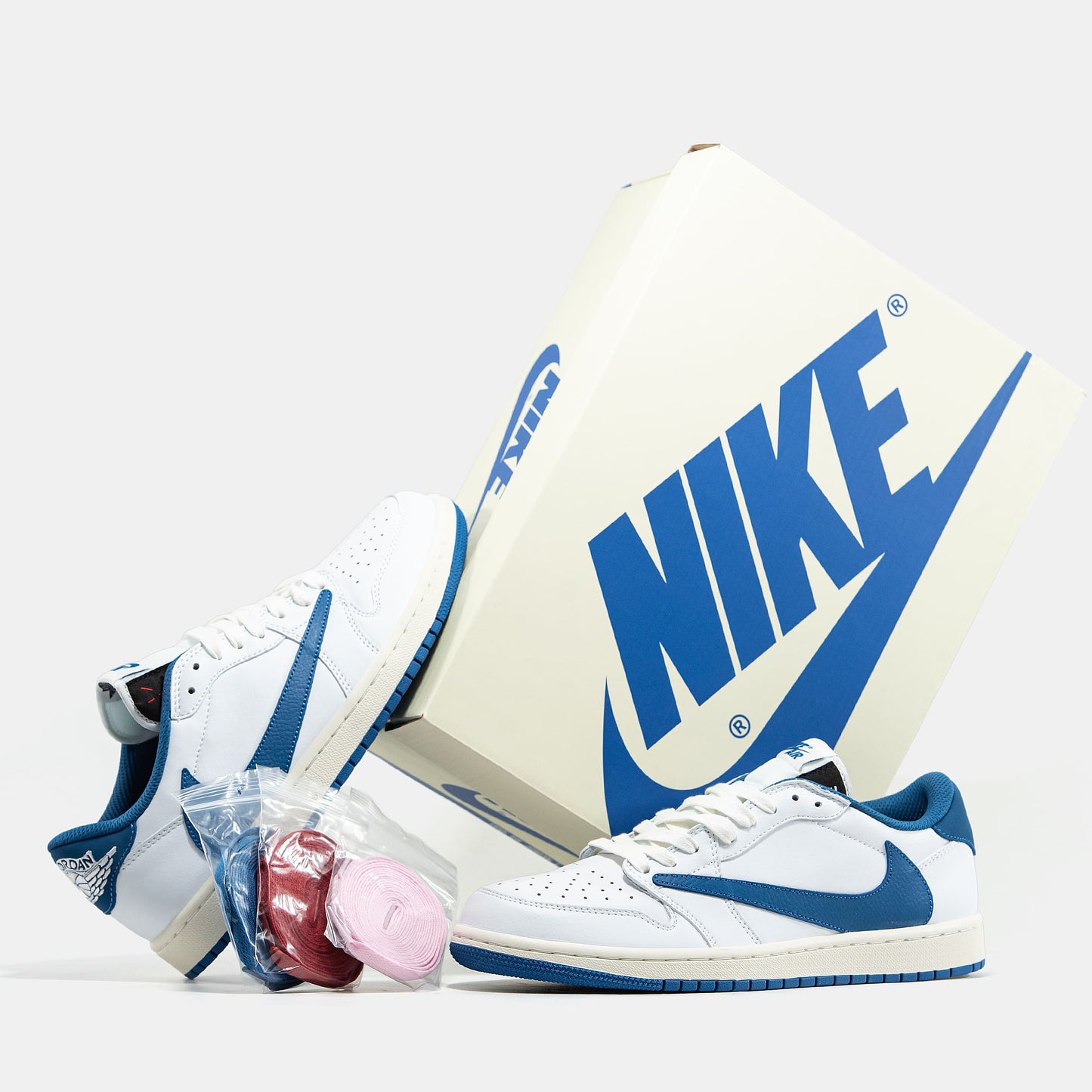 Nike Air Jorgan 1 Low x Travis Scott x Fragment White Blue