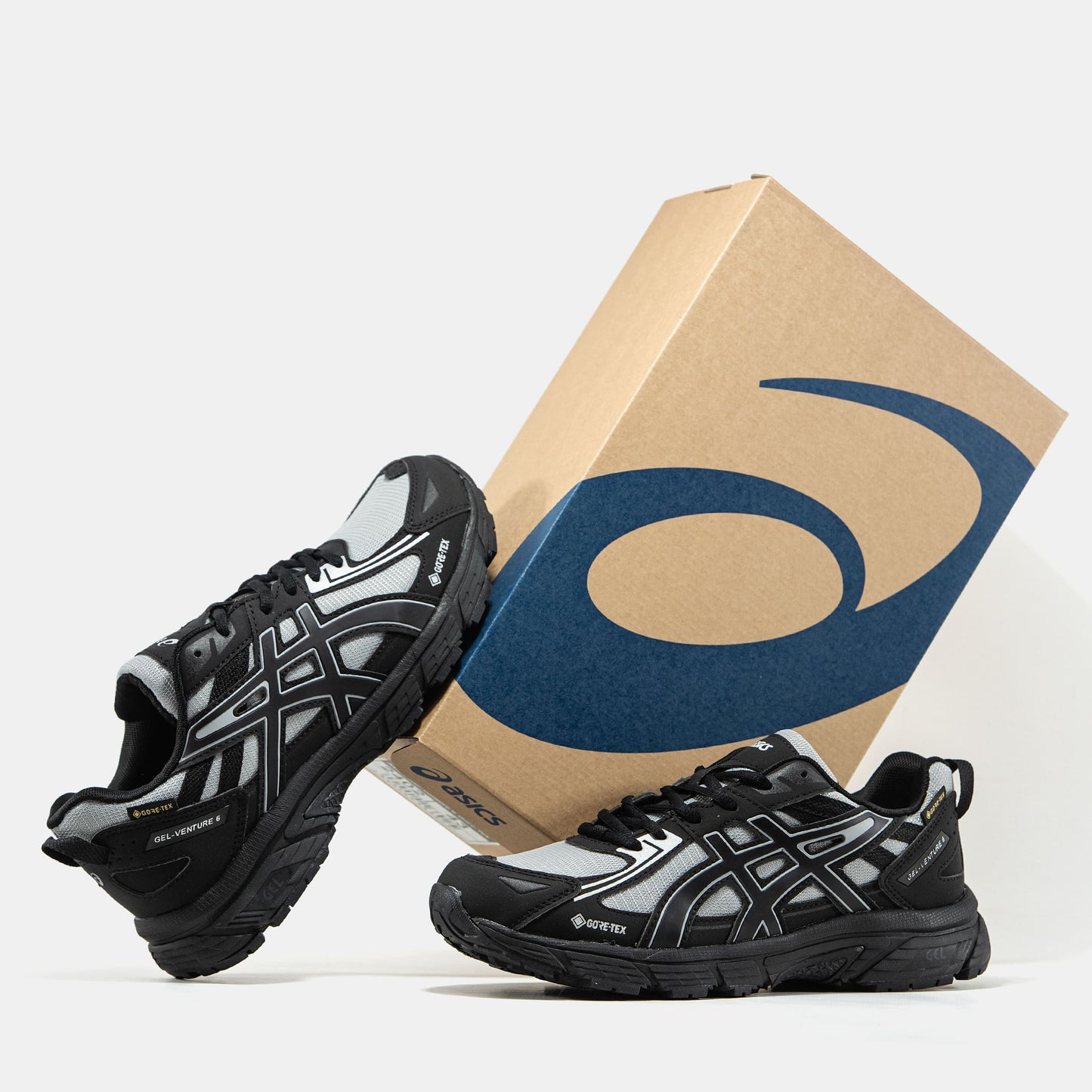 Asics Gel-Venture 6 Grey Black Gore-Tex Termo