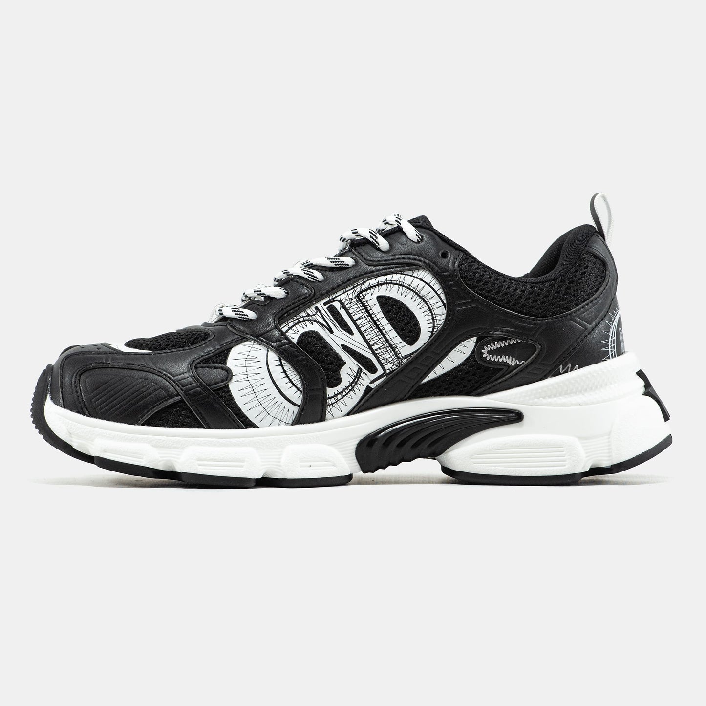 Dior Chrono Sneaker Black White Logo