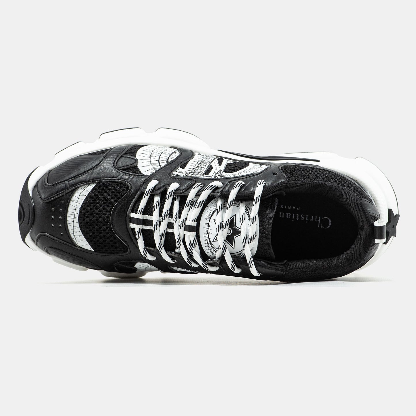 Dior Chrono Sneaker Black White Logo