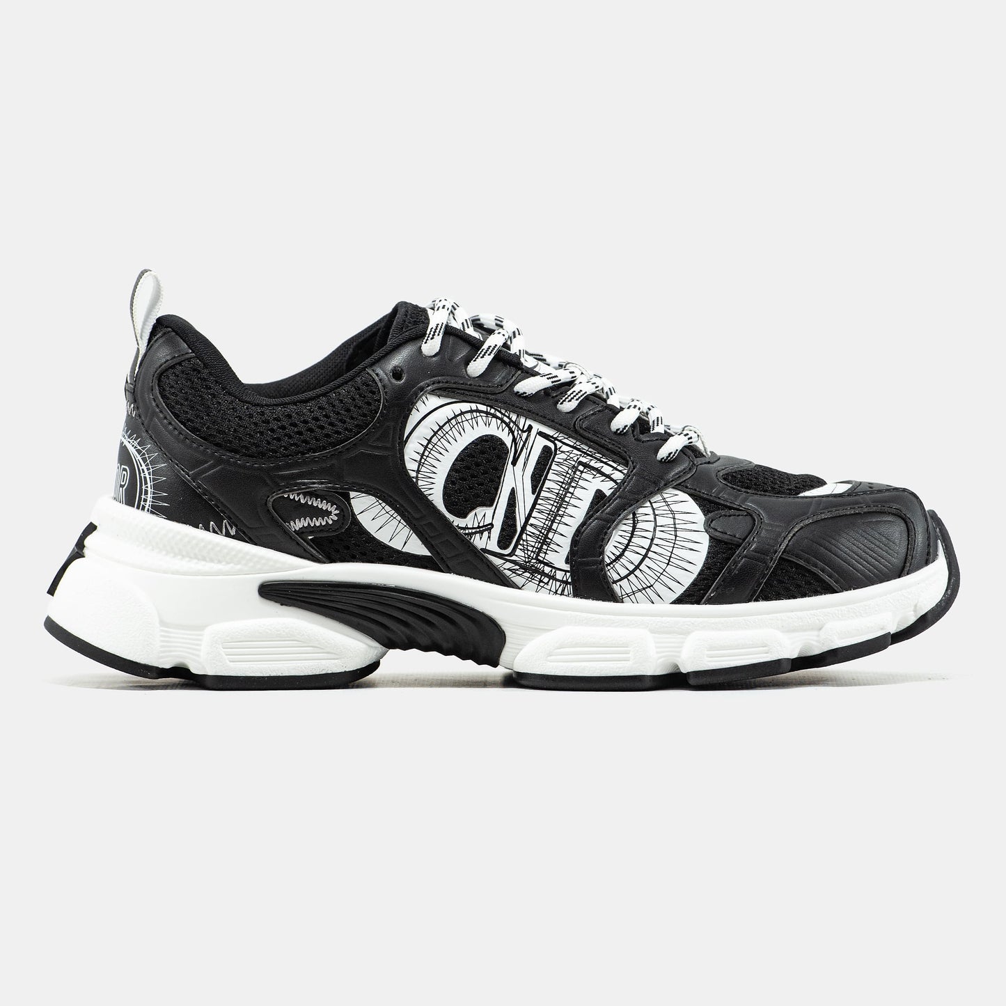 Dior Chrono Sneaker Black White Logo