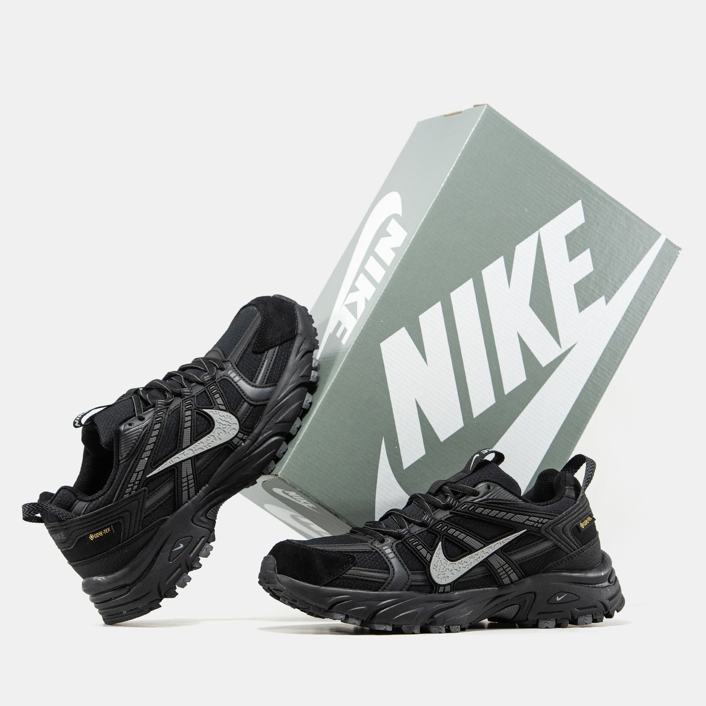 Nike V2K Runtekk Gore-Tex Black White Logo Termo