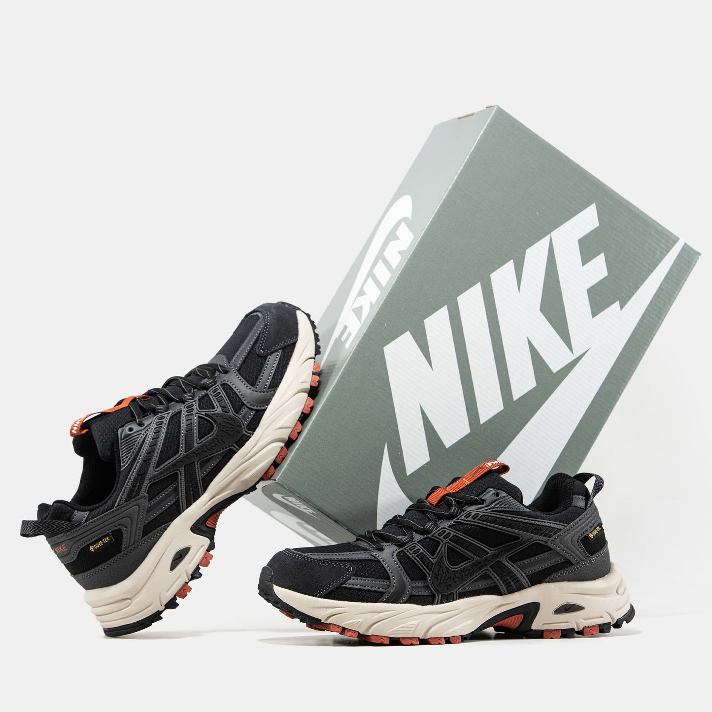 Nike V2K Runtekk Gore-Tex Black Orange Grey Termo